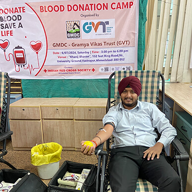 GMDC-GVT and Indian Red Cross Society, Ahmedabad Host Blood Donation Camp