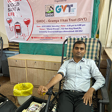 GMDC-GVT and Indian Red Cross Society, Ahmedabad Host Blood Donation Camp