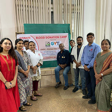 GMDC-GVT and Indian Red Cross Society, Ahmedabad Host Blood Donation Camp